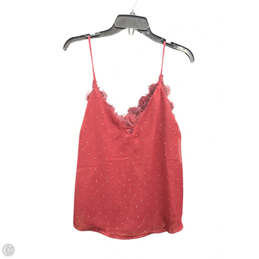 Top Sleeveless By Blu Pepper In Maroon, Size: S