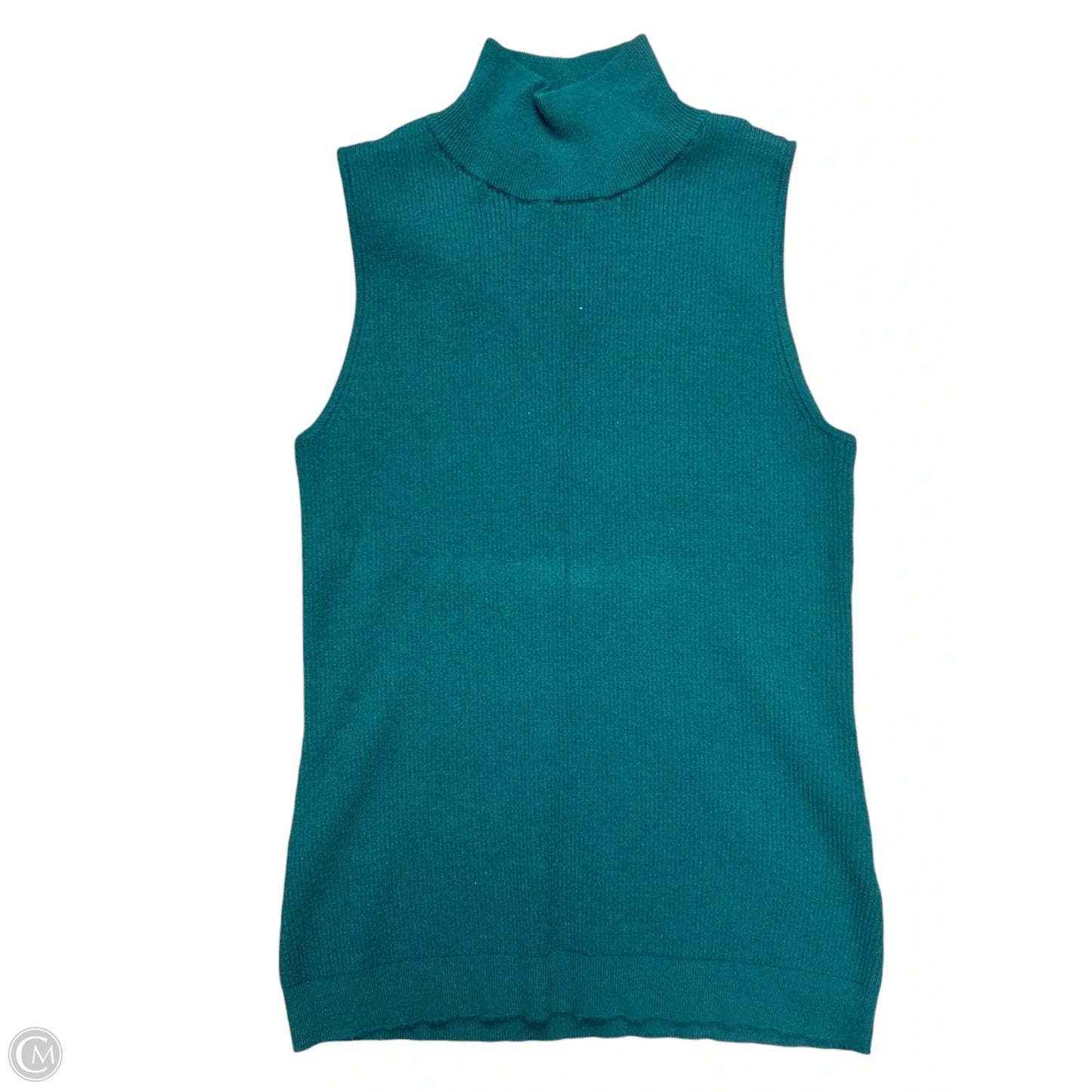 Top Sleeveless By Time And Tru In Green, Size: S