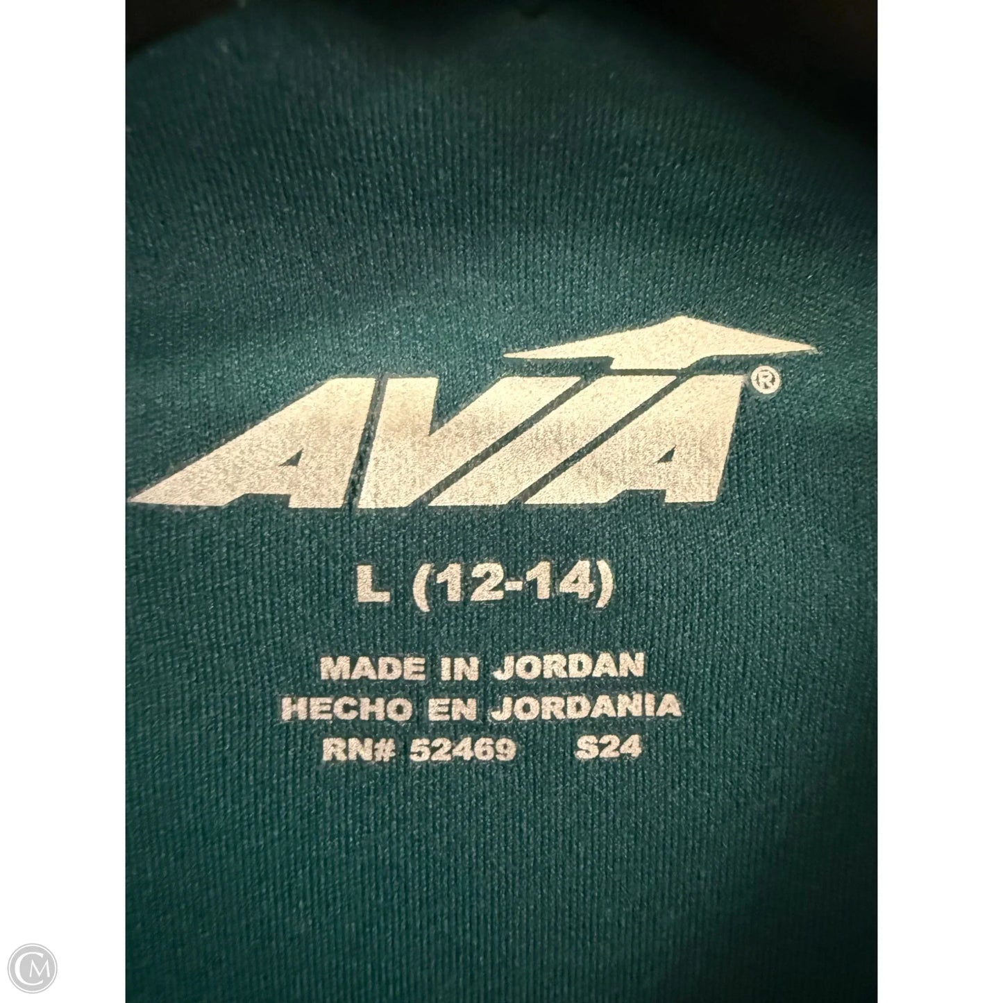 Athletic Top Long Sleeve Crewneck By Avia In Green, Size: L