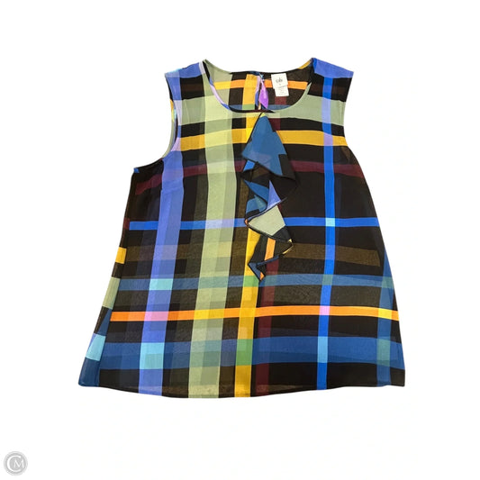 Top Sleeveless By Cabi In Multi-colored, Size: L