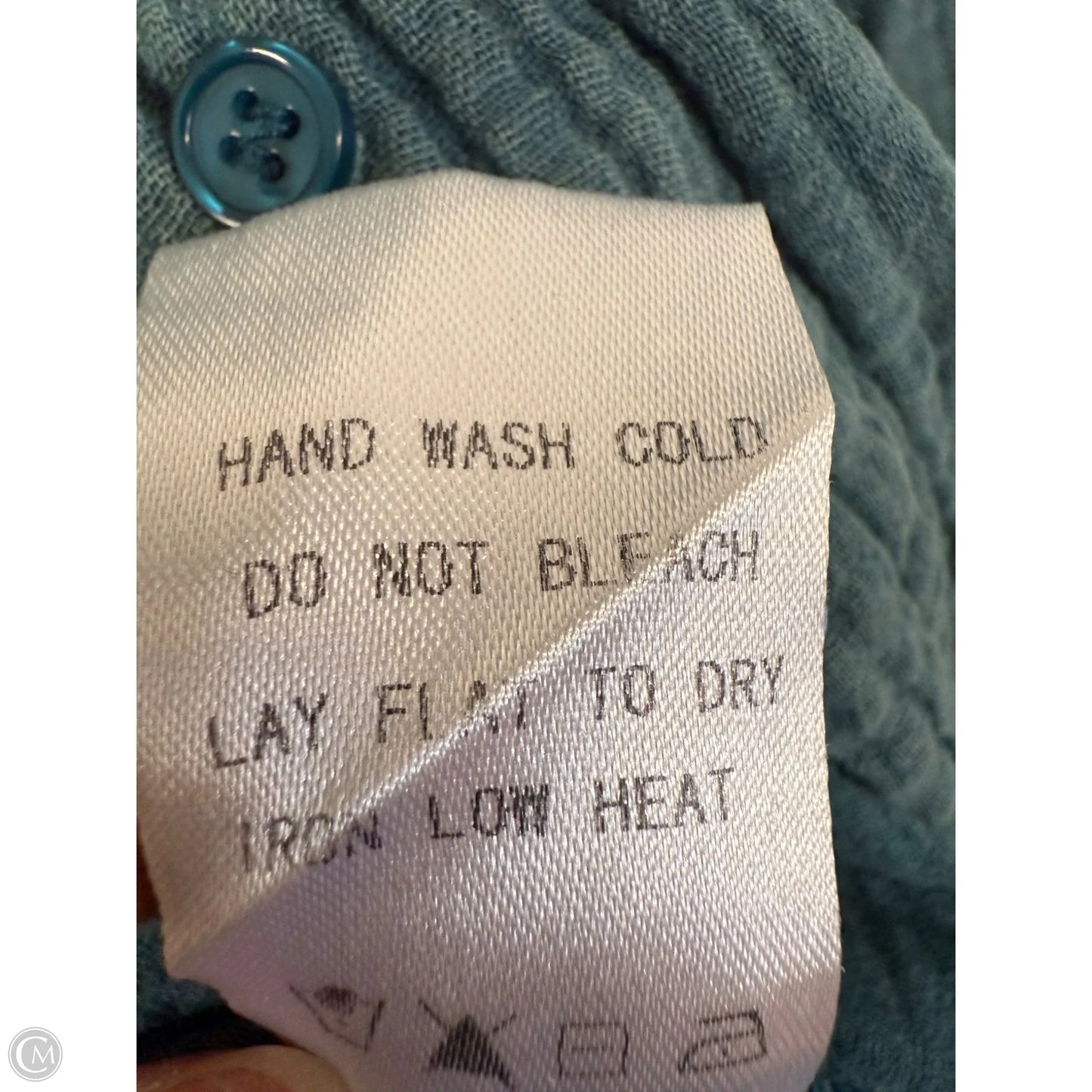 Blouse Long Sleeve By White Birch In Green, Size: 3x