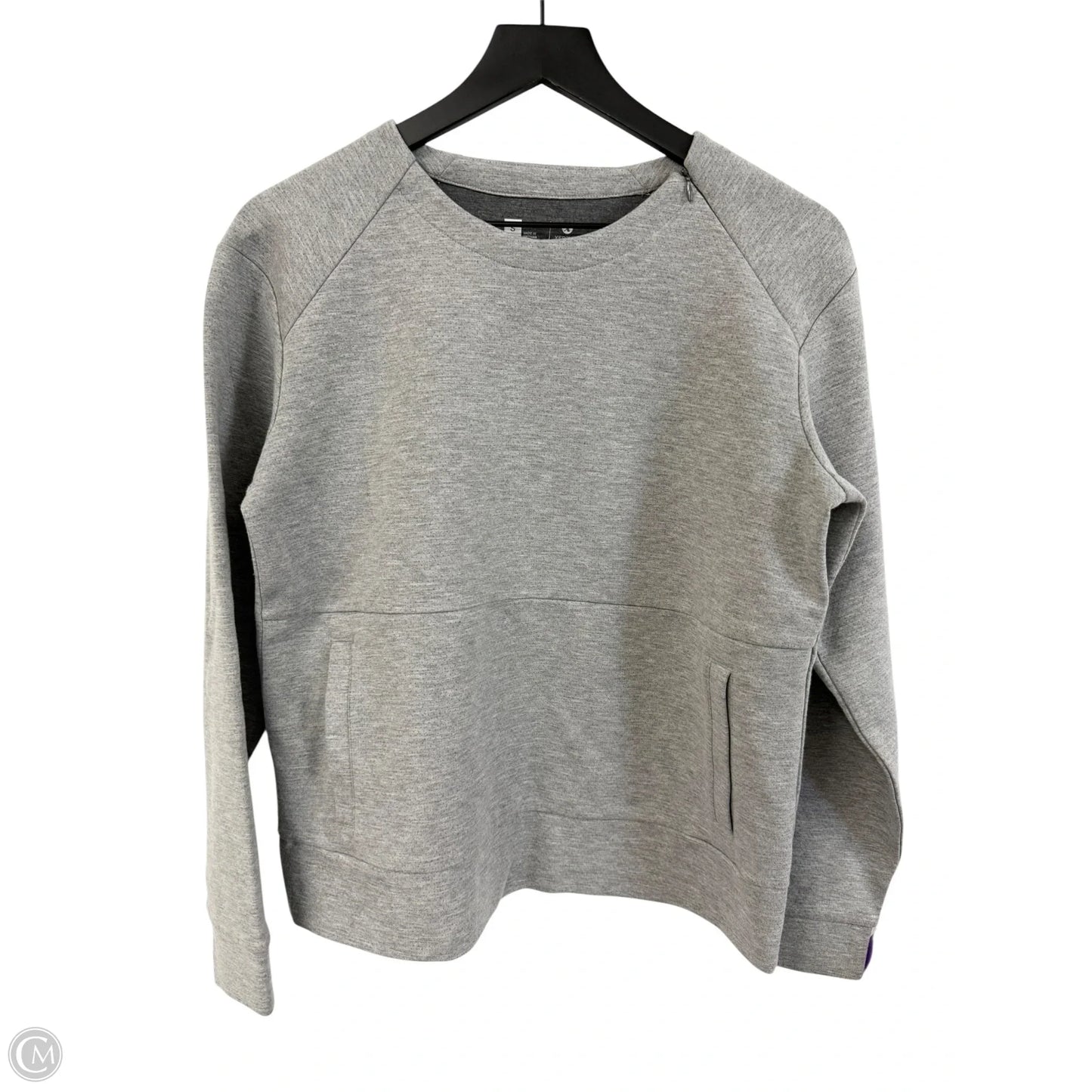 Athletic Top Long Sleeve Crewneck By Xersion In Grey, Size: S