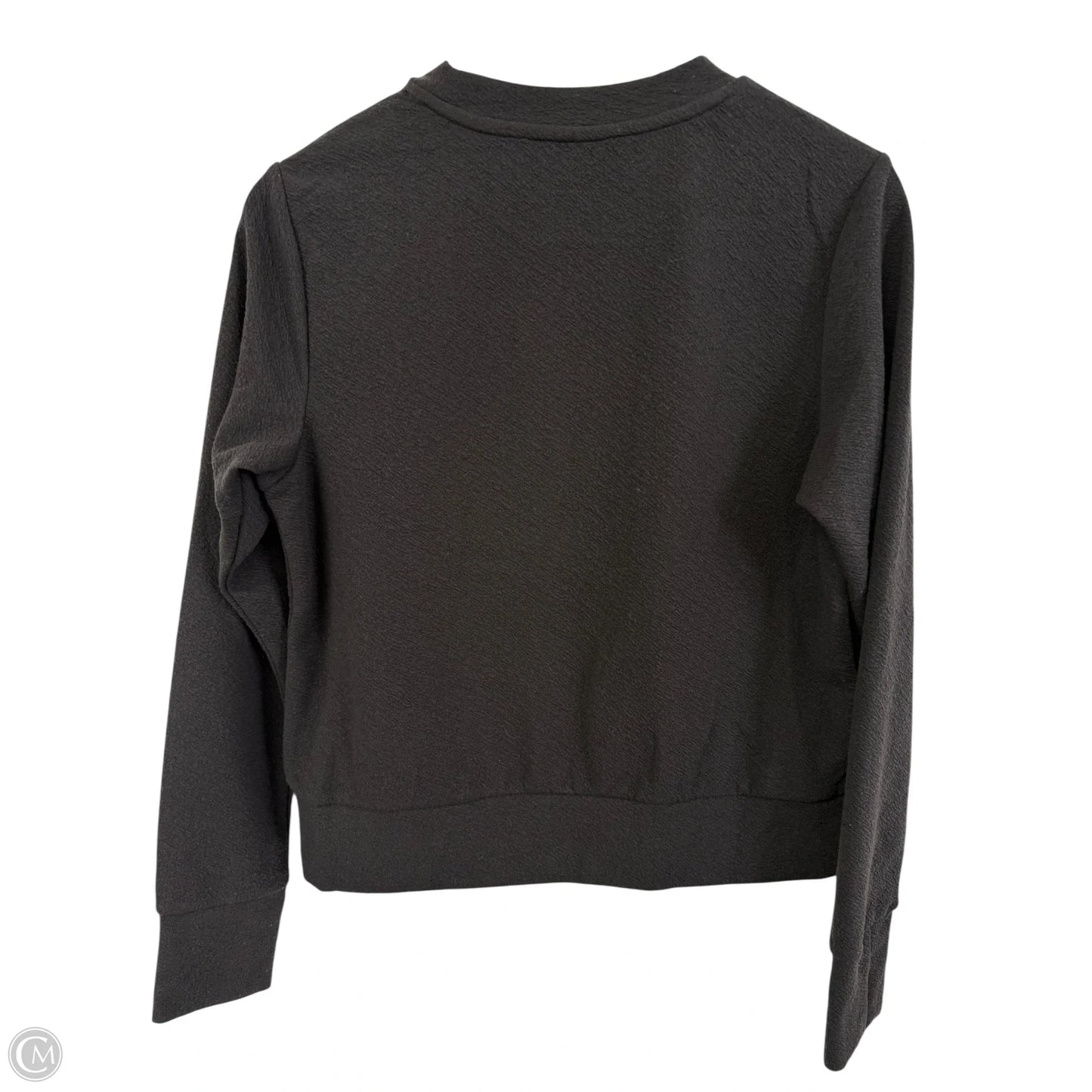 Athletic Top Long Sleeve Crewneck By Avia In Black, Size: M
