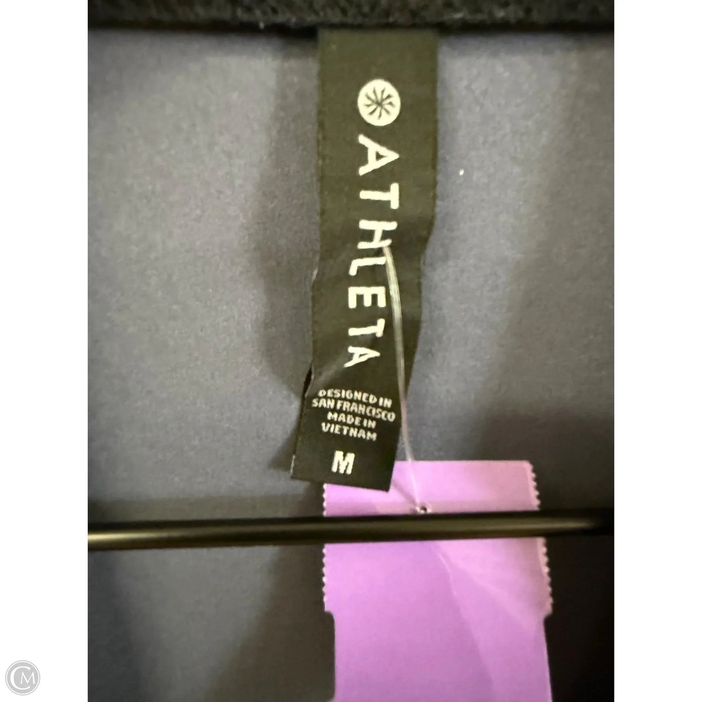 Athletic Tank Top By Athleta In Black & Blue, Size: M