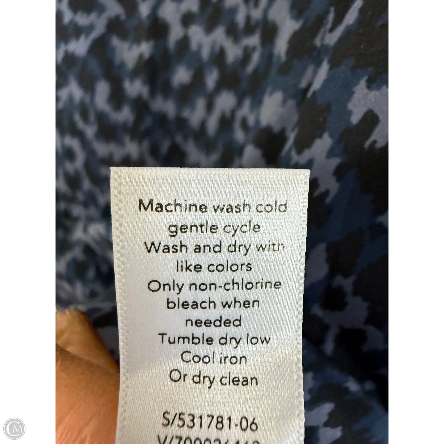 Athletic Tank Top By Athleta In Black & Blue, Size: M