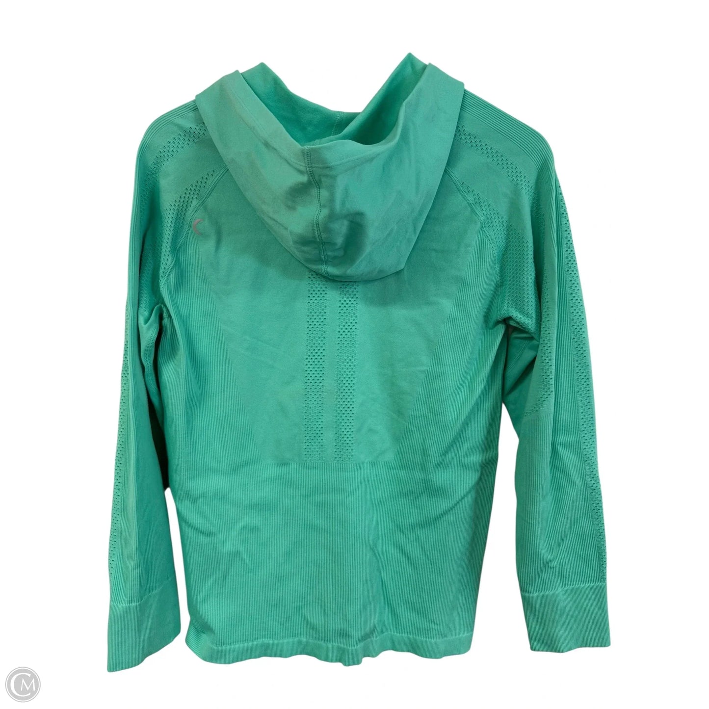 Athletic Top Long Sleeve Hoodie By Zyia In Aqua, Size: L