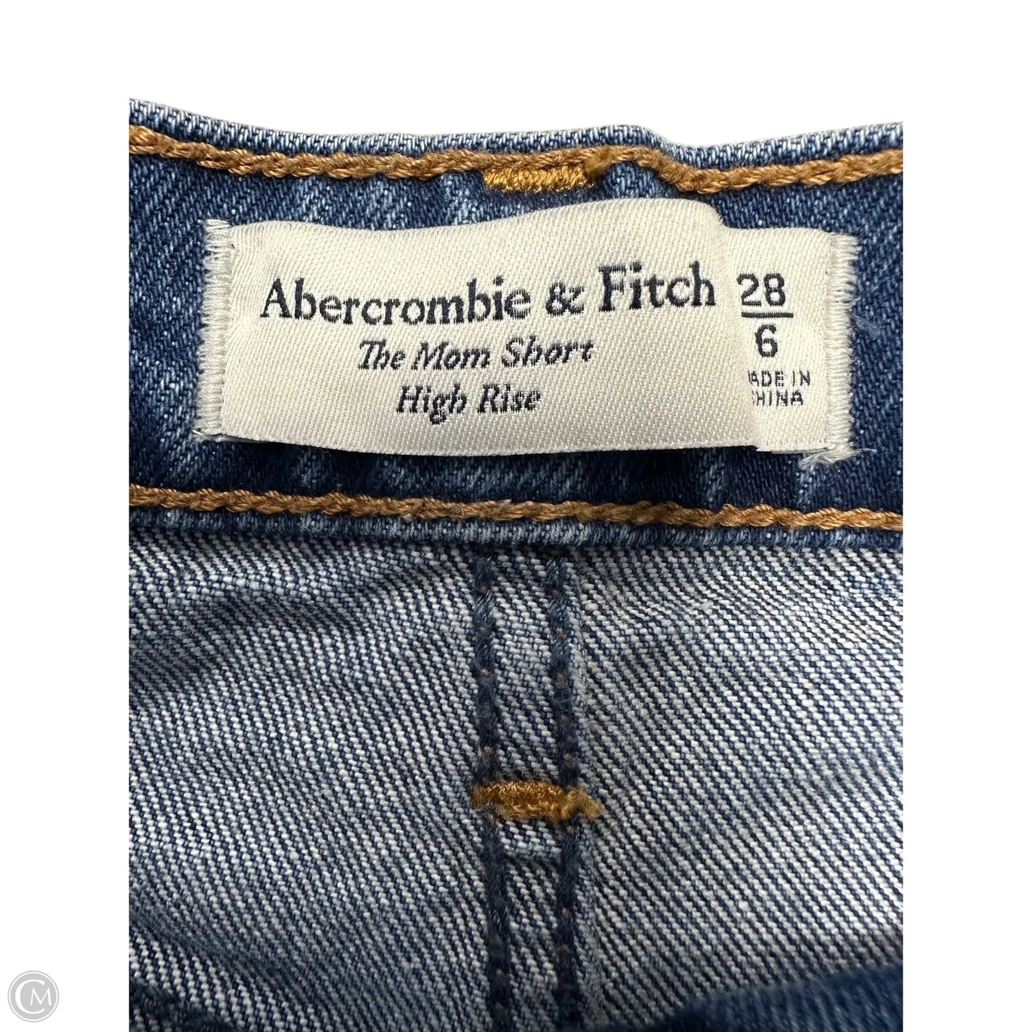 Shorts By Abercrombie And Fitch In Blue Denim, Size: 6