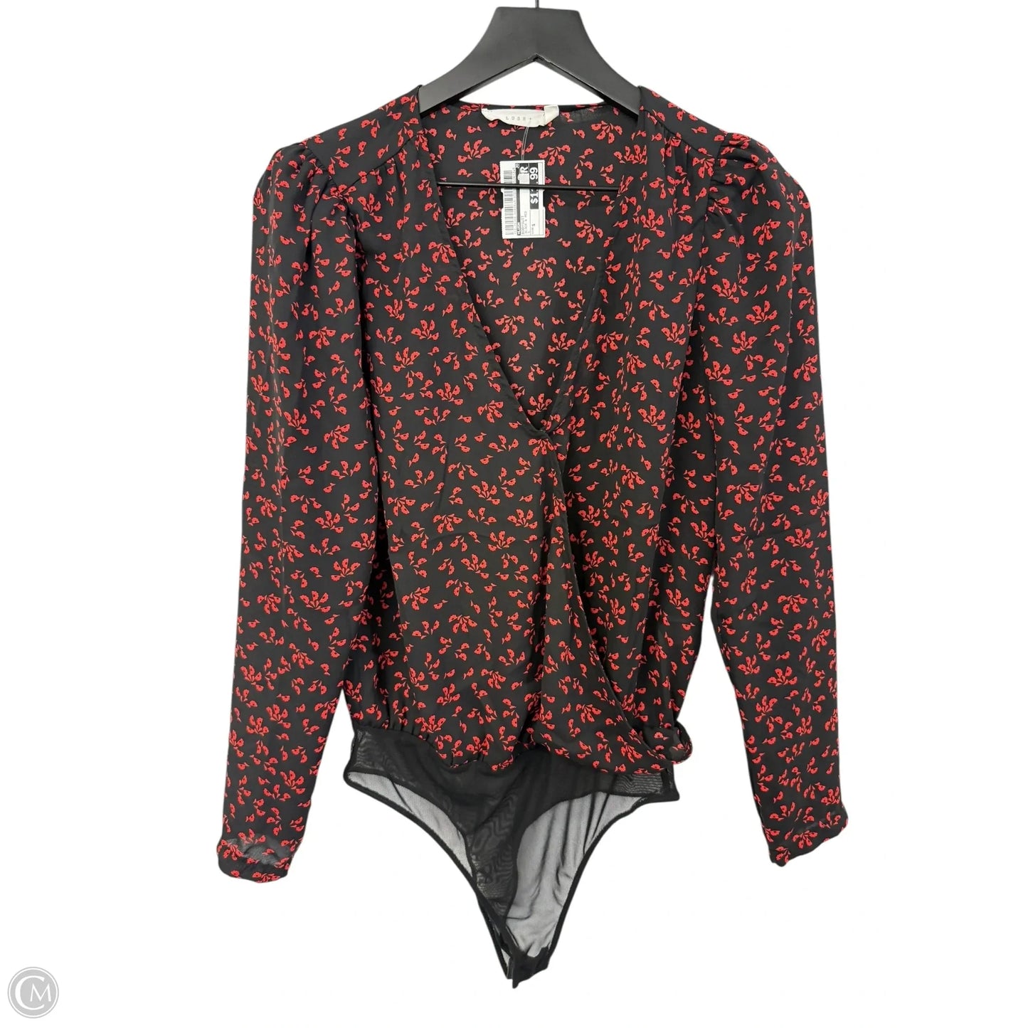 Bodysuit By Lush In Black & Red, Size: S