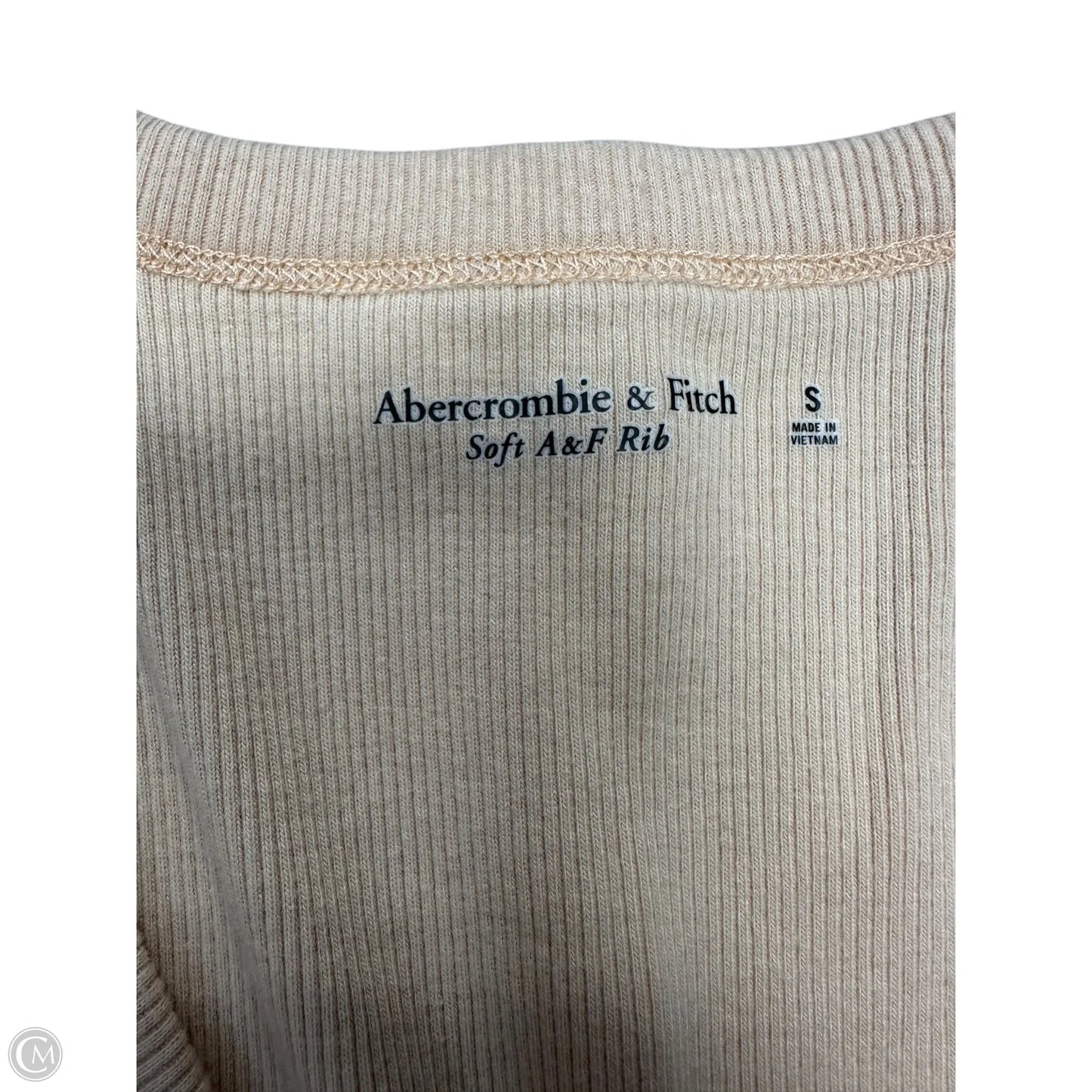 Top Sleeveless By Abercrombie And Fitch In Tan, Size: S