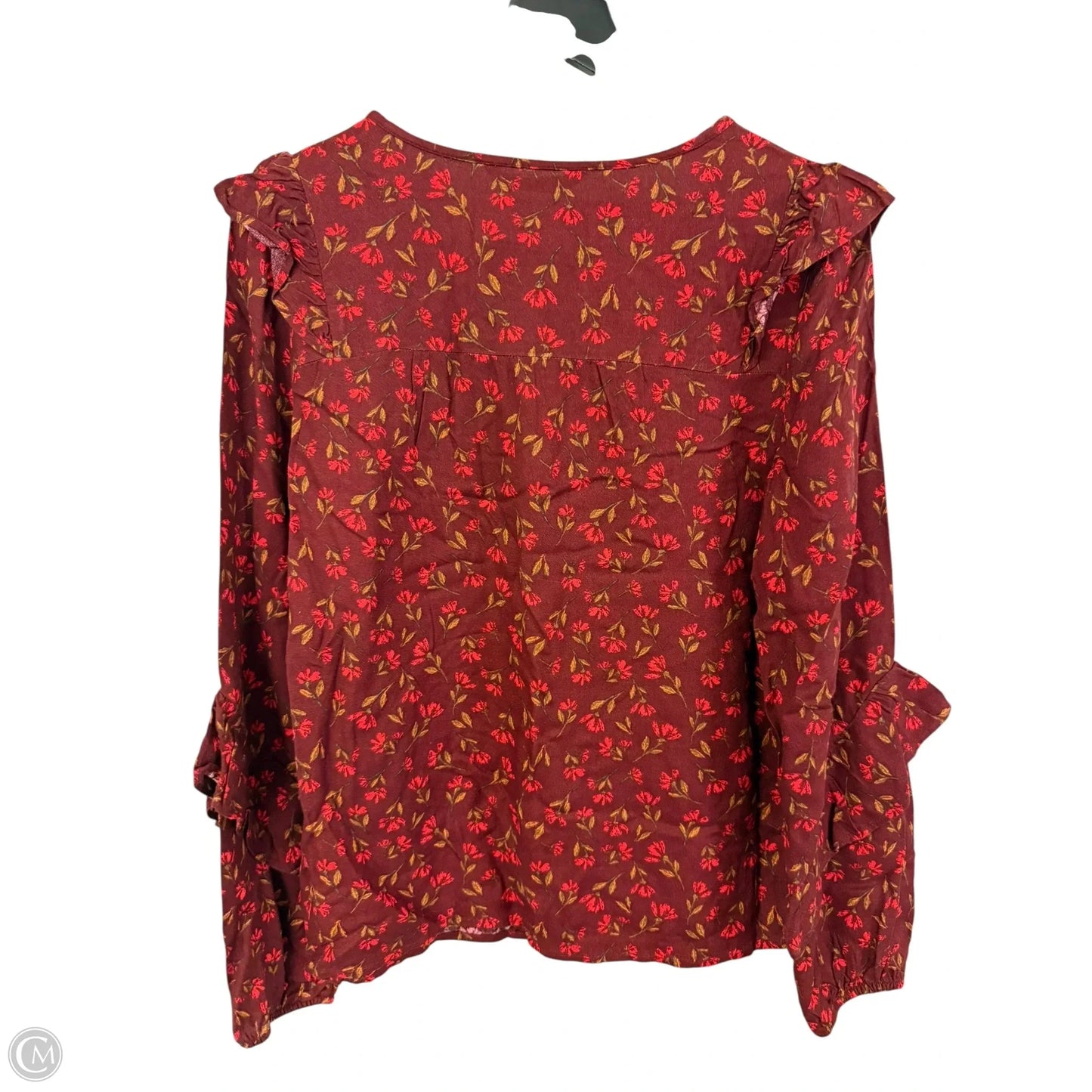 Top Long Sleeve By Sonoma In Floral Print, Size: M
