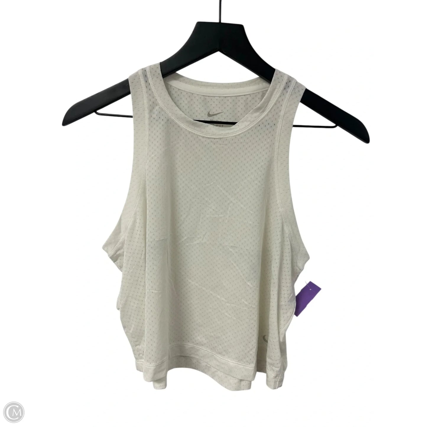 Athletic Tank Top By Nike Apparel In White, Size: S
