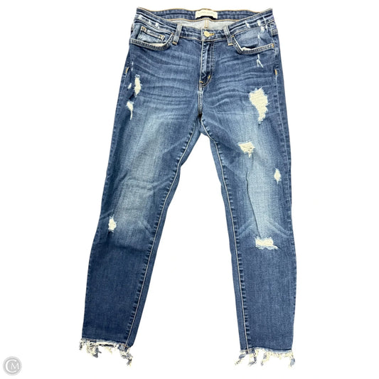 Jeans Straight By Flying Monkey In Blue Denim, Size: 8