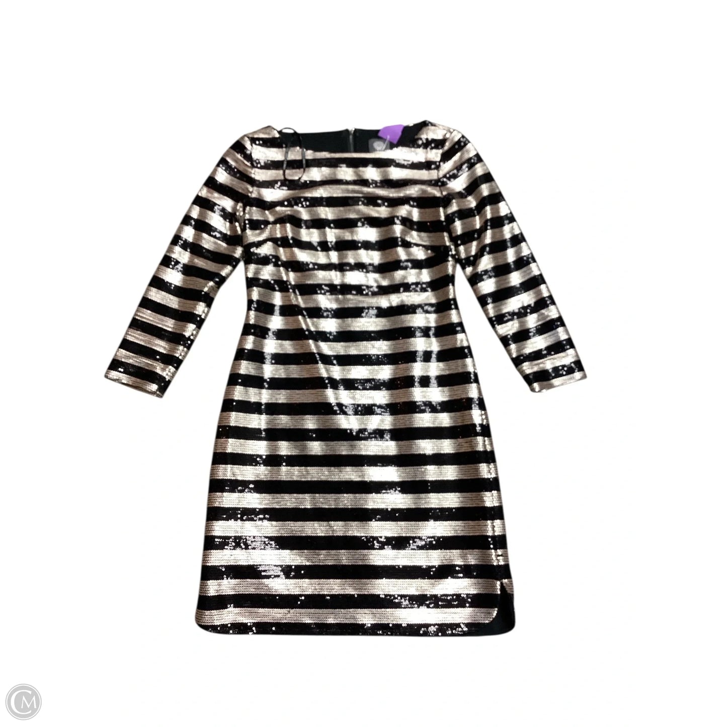 Dress Party Short By Vince Camuto In Black & Gold, Size: 0