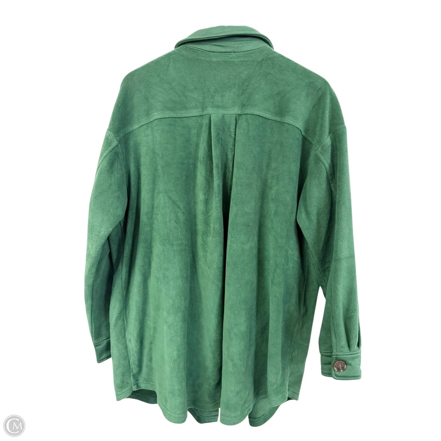 Jacket Shirt By Jodifl In Green, Size: L