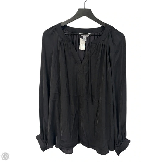 Top Long Sleeve By Nine West Apparel In Black, Size: Xl