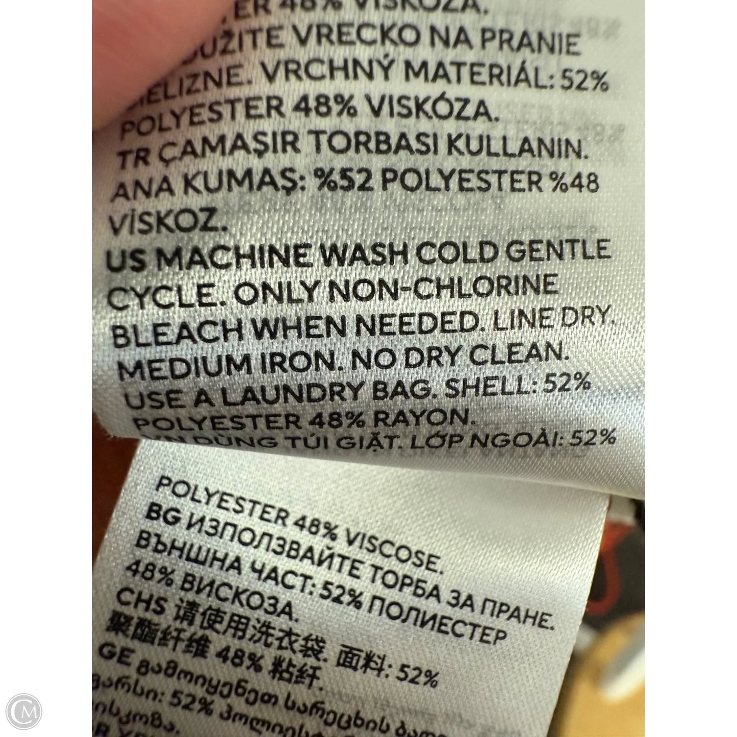 Top Short Sleeve By H&m In Black & White, Size: M