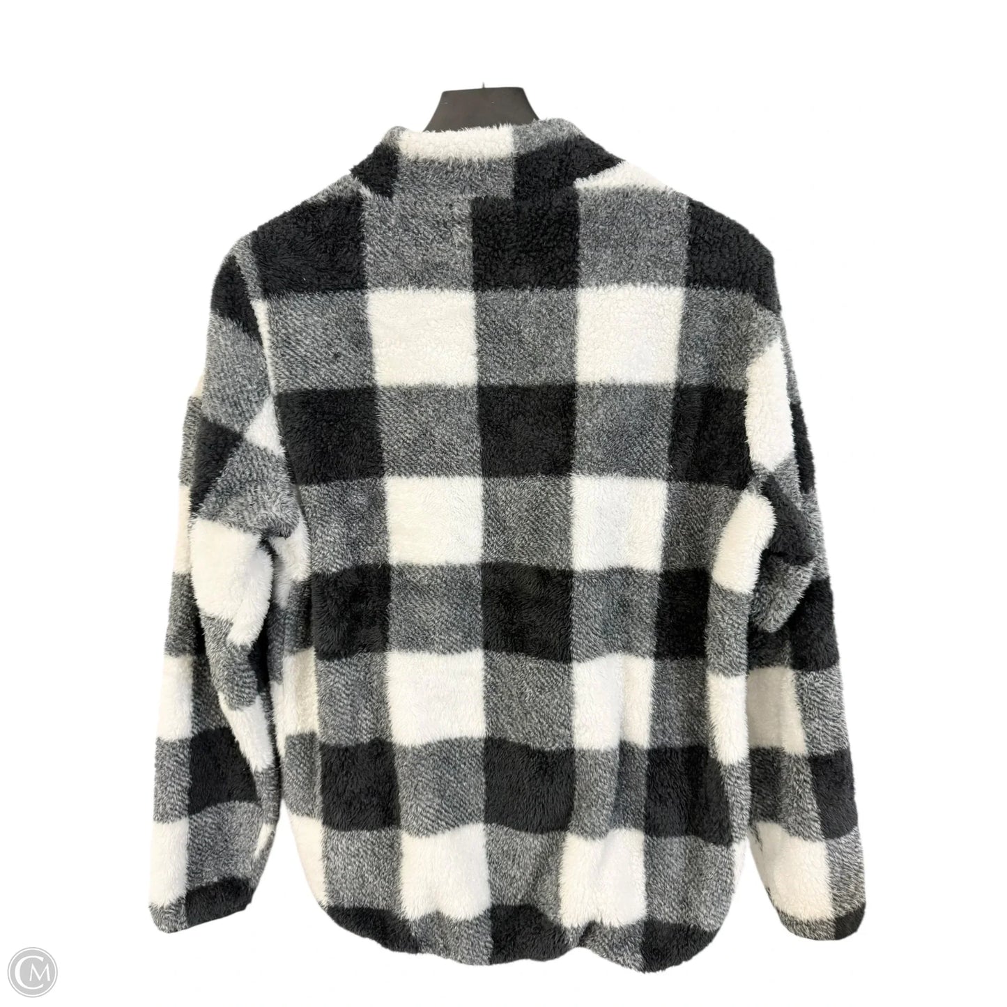 Sweatshirt Collar By The Nines In Black & White, Size: S