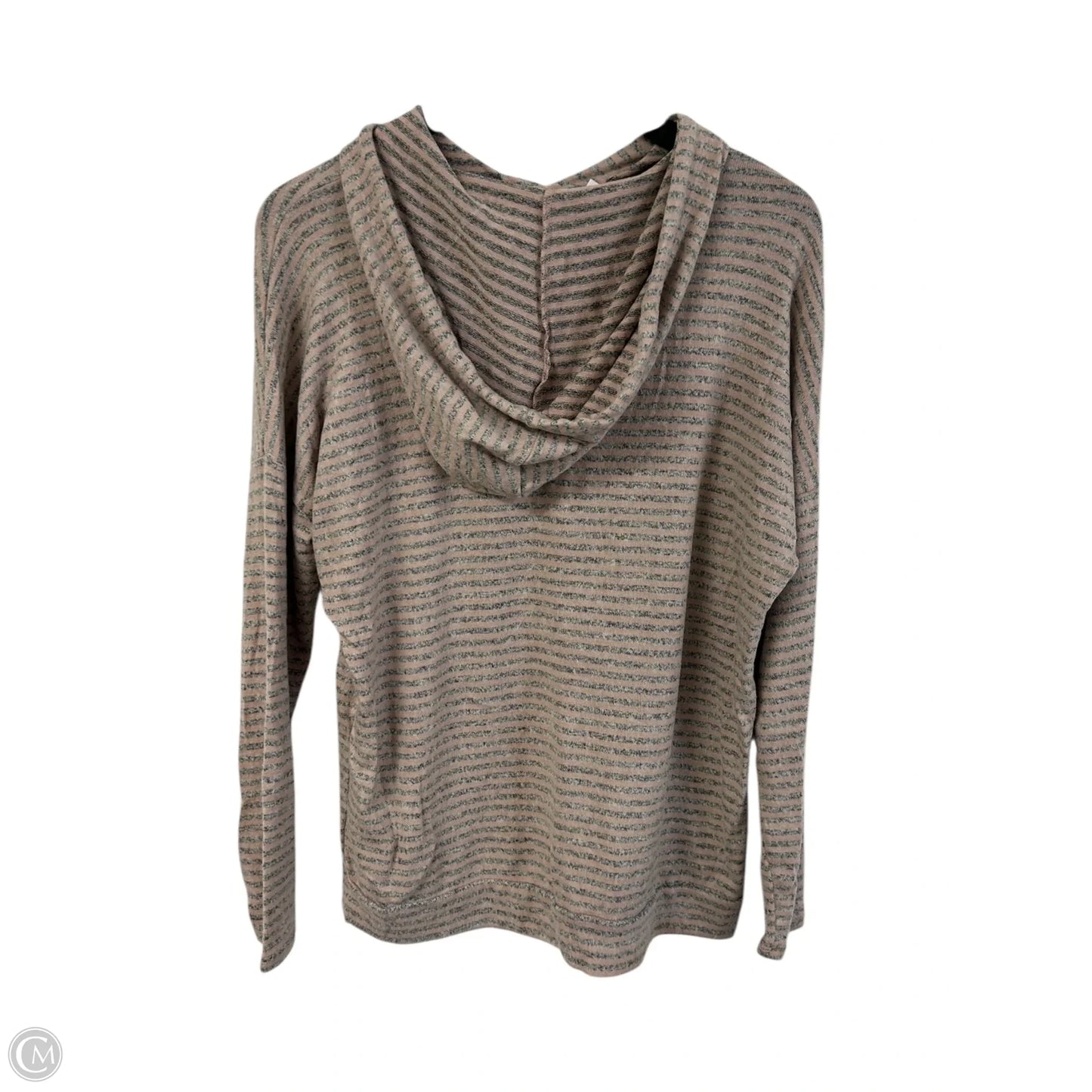 Top Long Sleeve By Staccato In Grey & Pink, Size: M