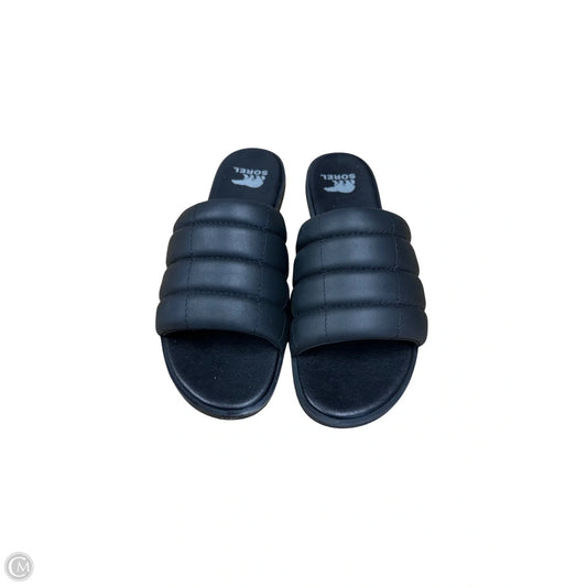 Sandals Flats By Sorel In Black, Size: 7