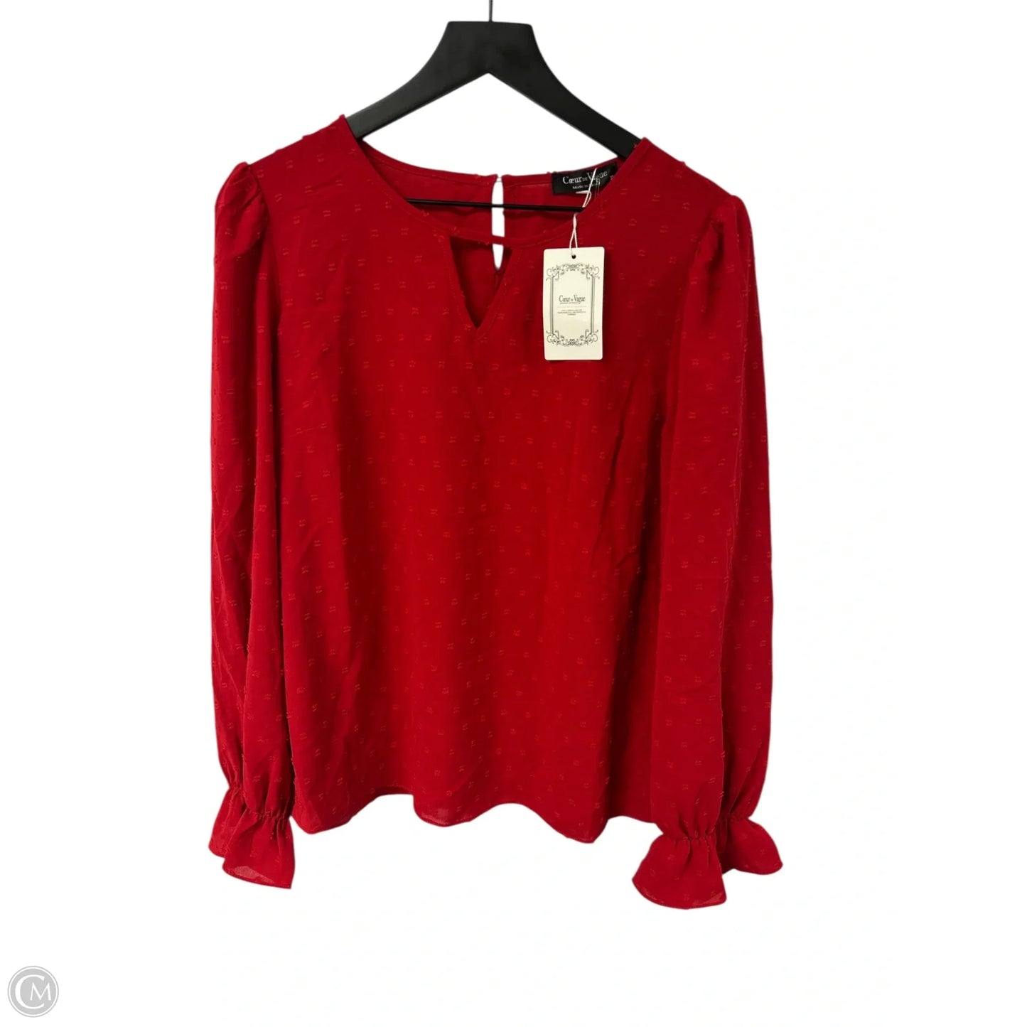 Top Long Sleeve By Cme In Red, Size: Xl