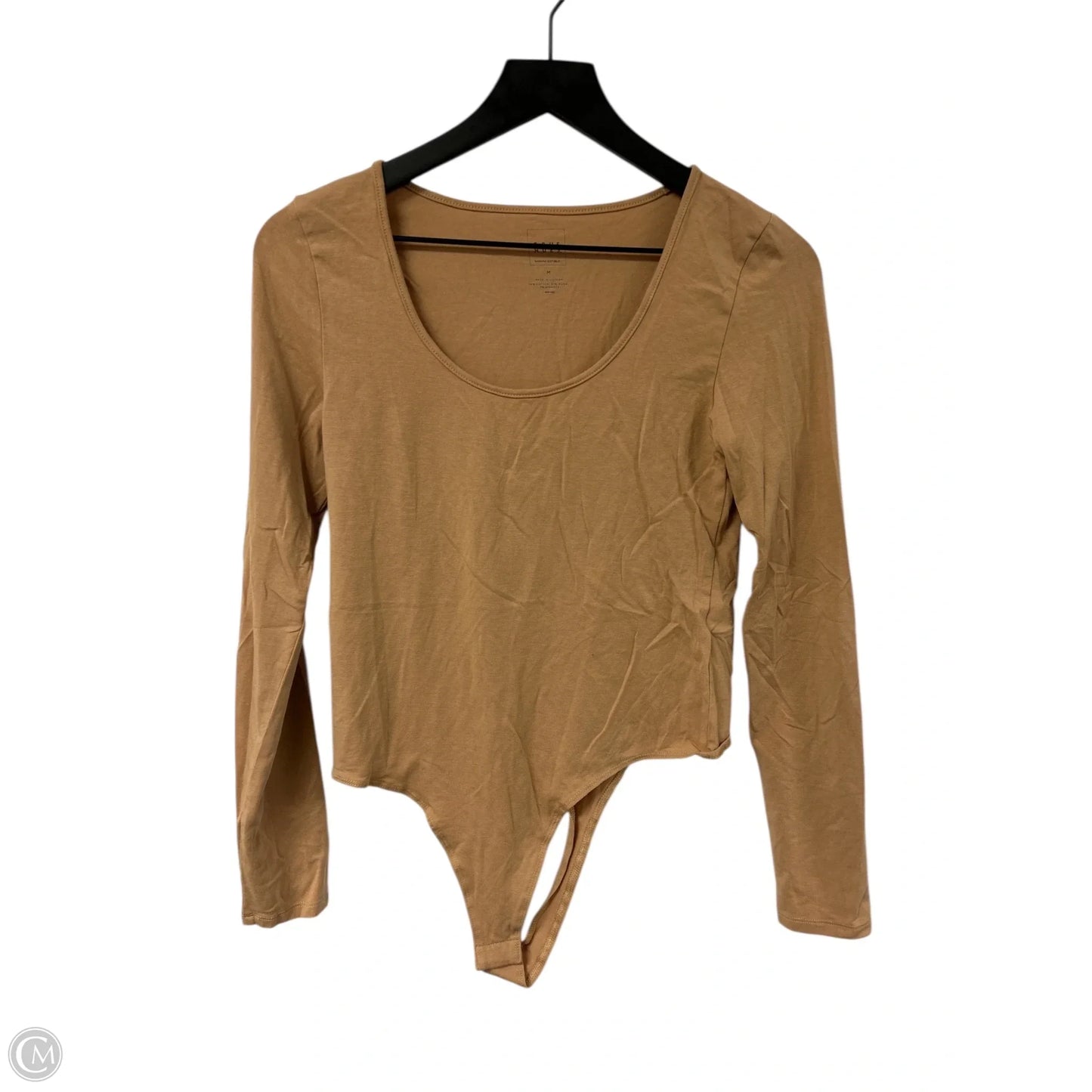 Bodysuit By Clothes Mentor In Beige, Size: M