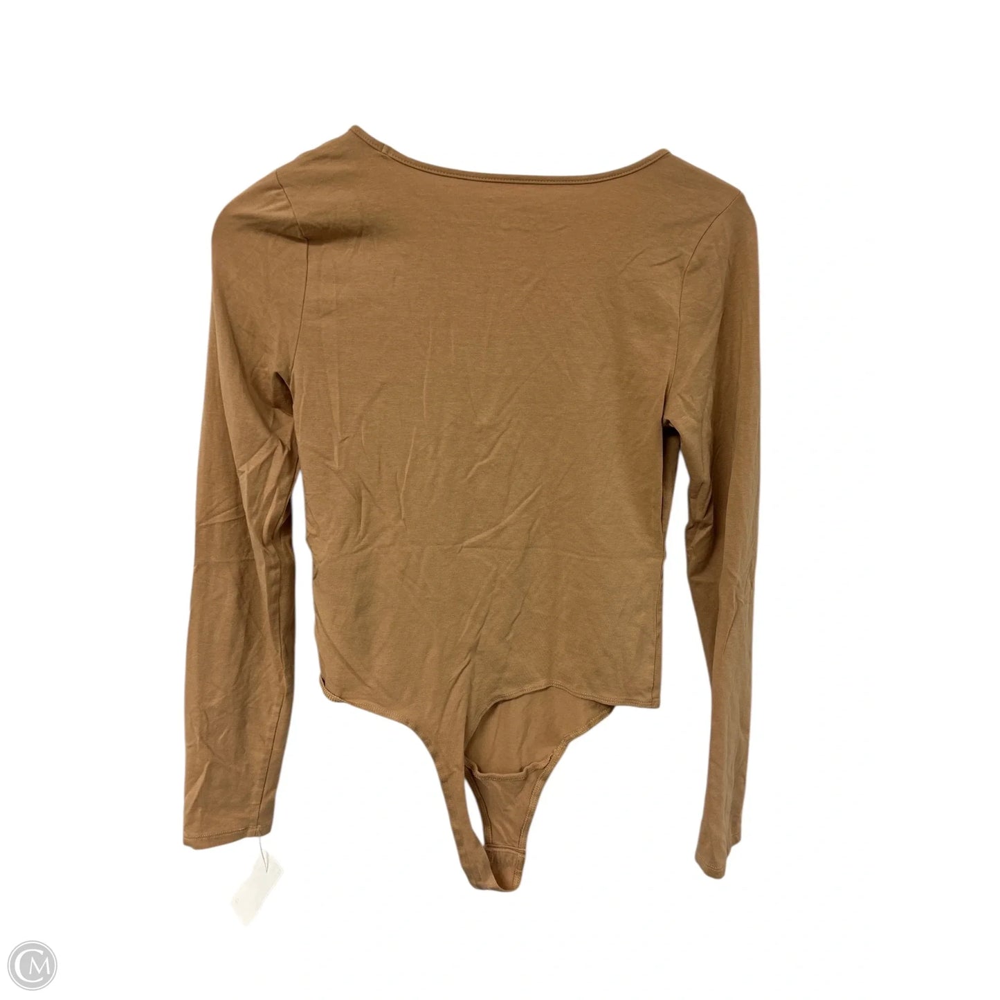 Bodysuit By Clothes Mentor In Beige, Size: M