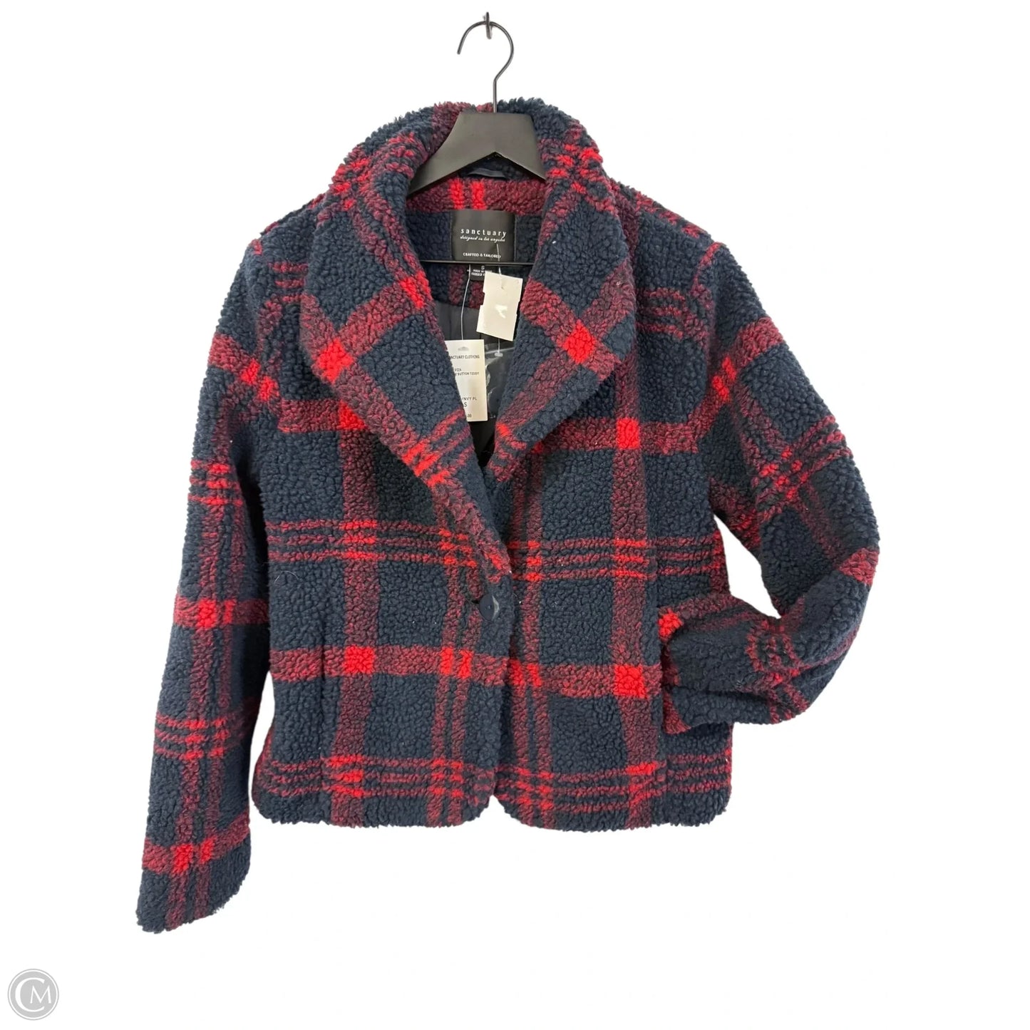 Coat Faux Fur & Sherpa By Sanctuary In Blue, Size: S