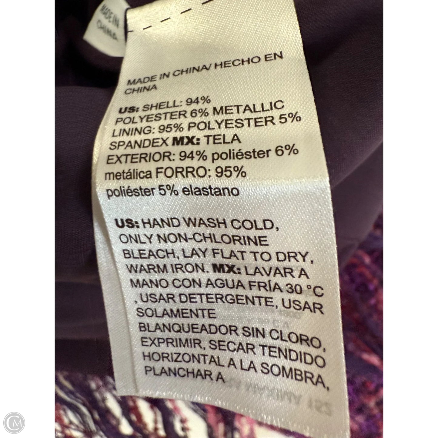 Jacket Other By Chicos In Pink & Purple, Size: S