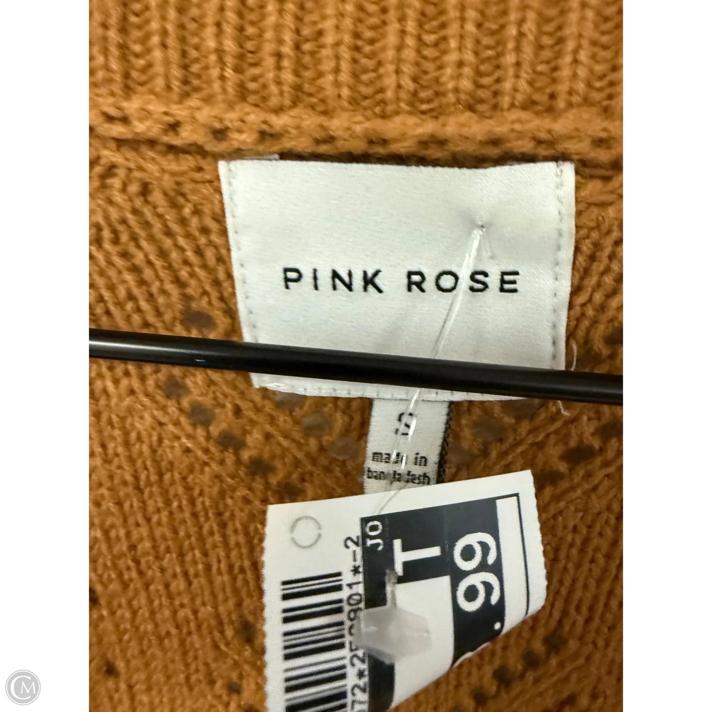 Sweater Cardigan By Pink Rose In Yellow, Size: S