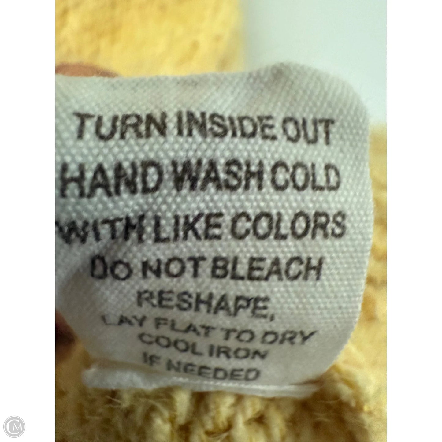 Sweater Cardigan By Blu Pepper In Yellow, Size: S