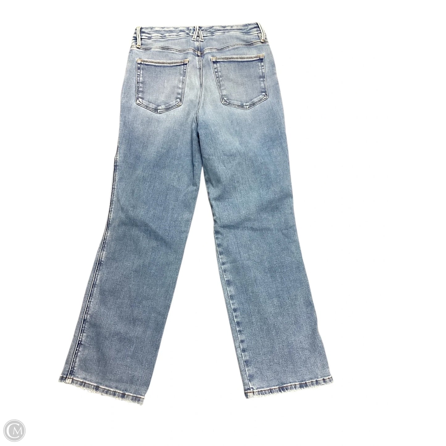 Jeans Straight By Good American In Blue Denim, Size: 10