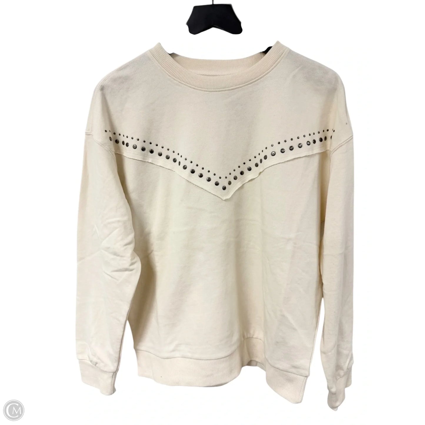 Sweatshirt Crewneck By Ariat In Cream, Size: M