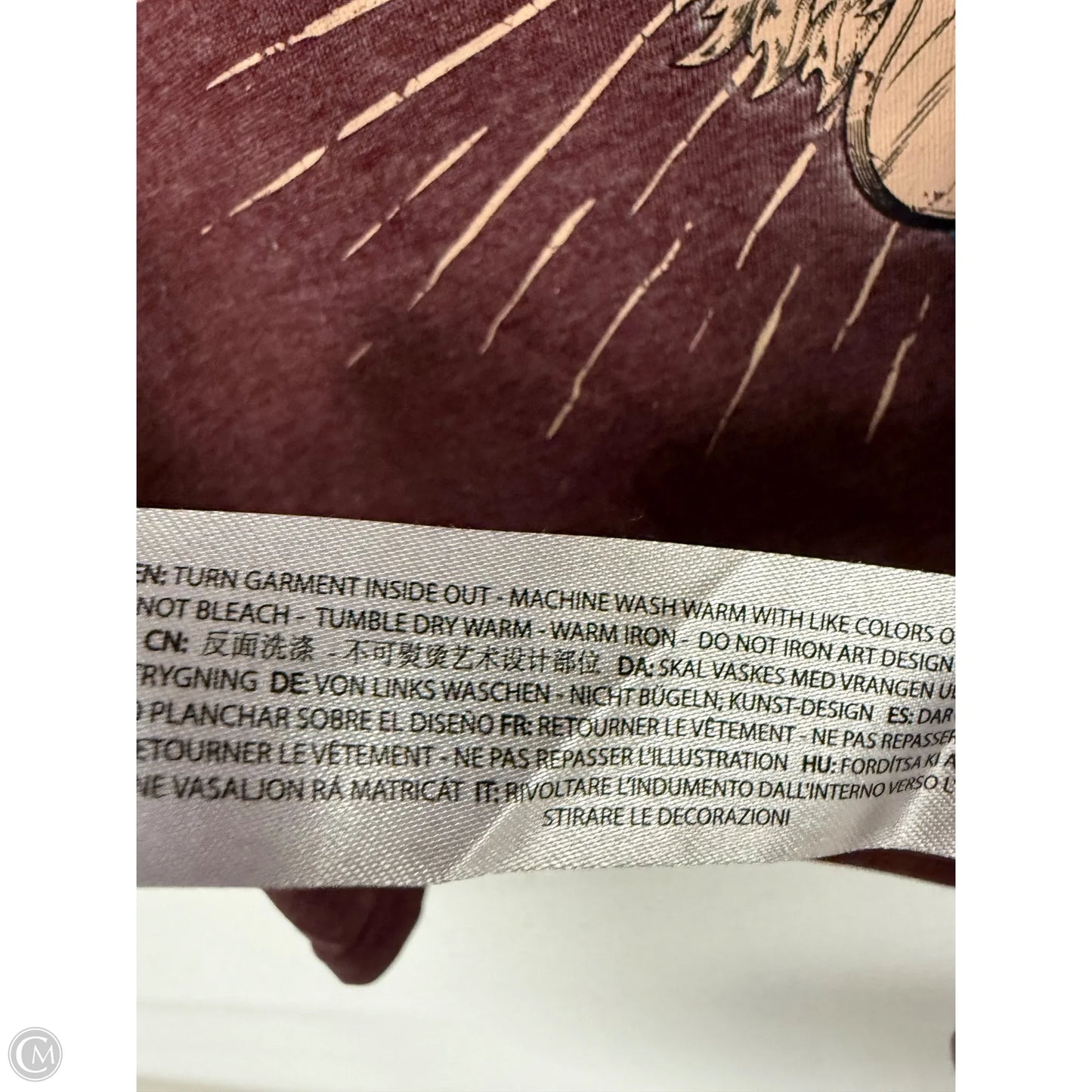 Top Short Sleeve By Ariat In Maroon, Size: M