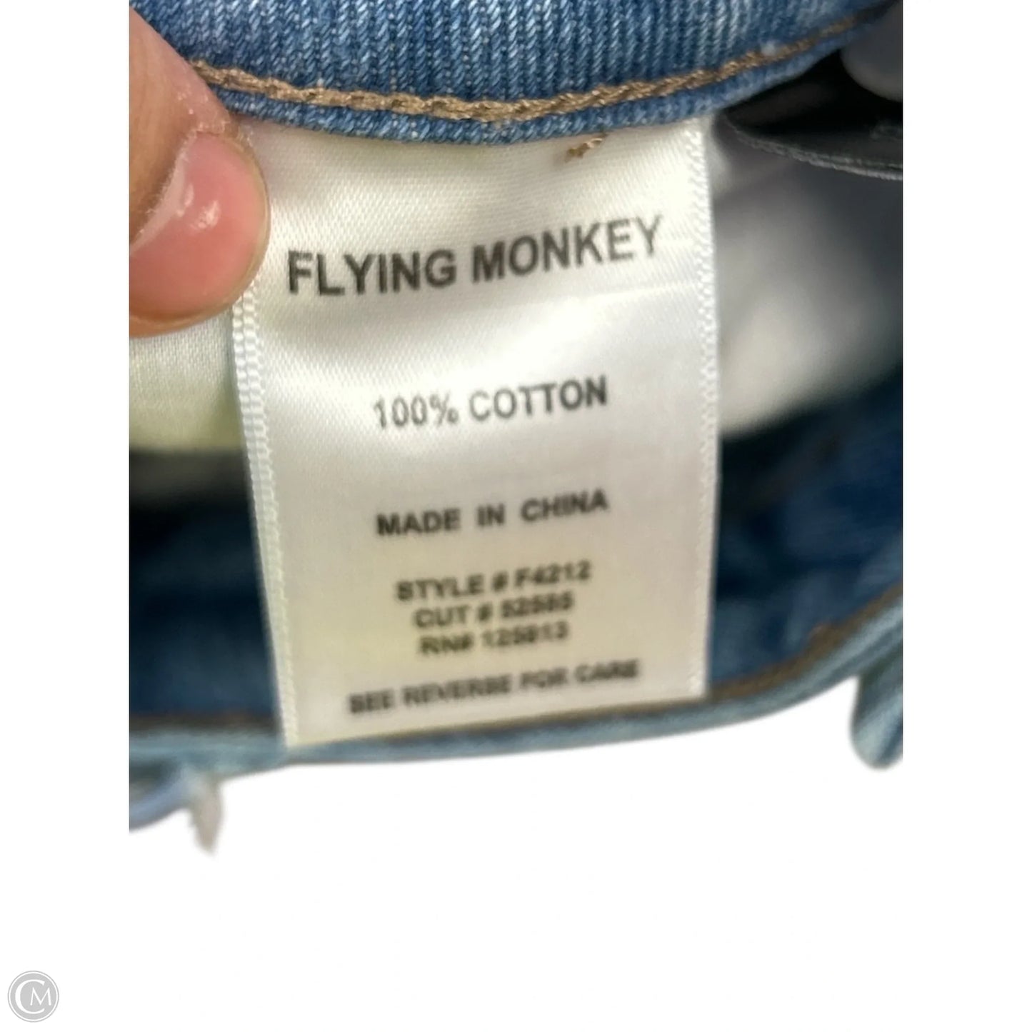 Jeans Straight By Flying Monkey In Blue Denim, Size: 6