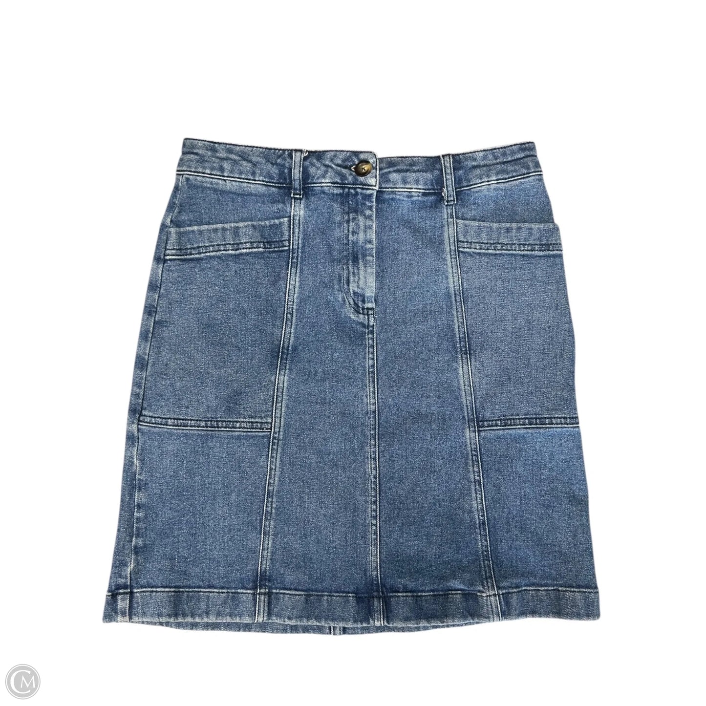 Skirt Mini & Short By Boden In Blue Denim, Size: 8