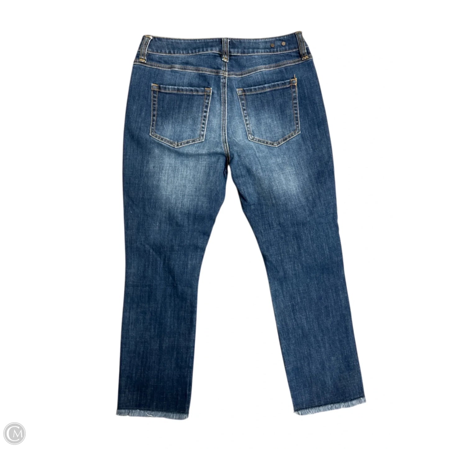 Jeans Cropped By Cabi In Blue Denim, Size: 4