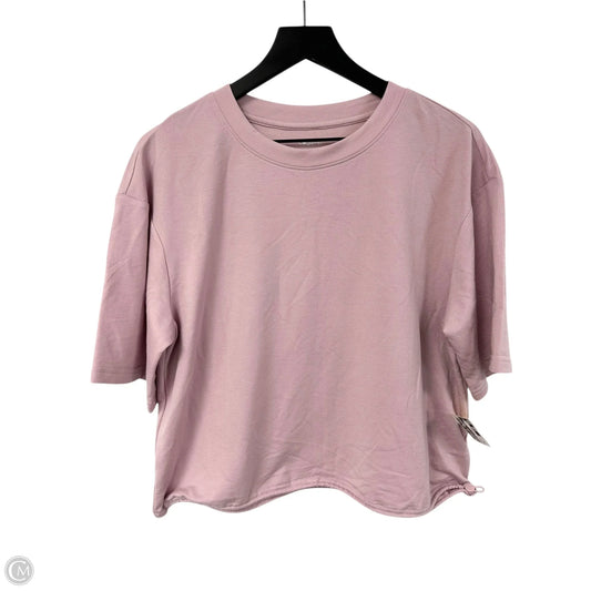 Athletic Top Short Sleeve By Layer 8 In Purple, Size: S