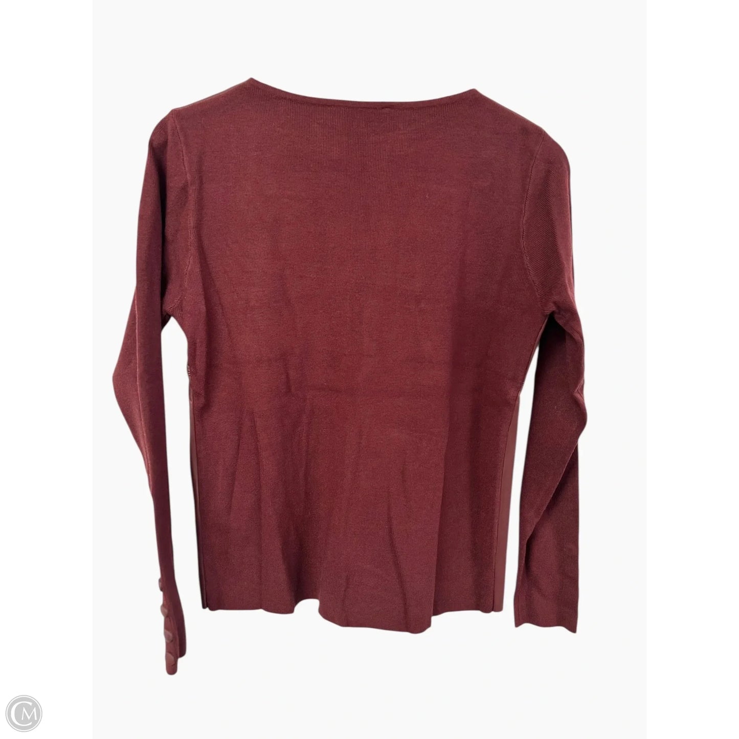 Top Long Sleeve By Sioni In Red, Size: S