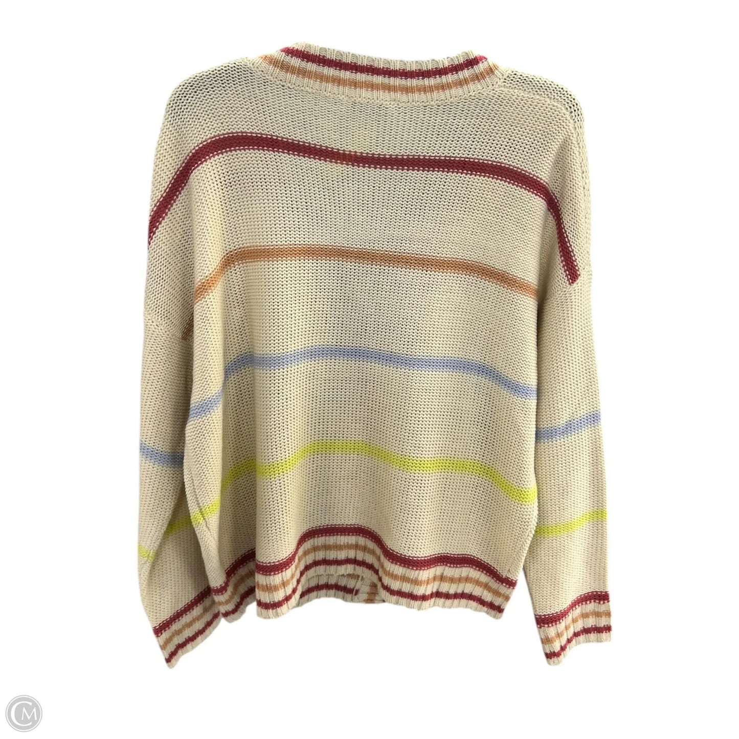 Sweater Cardigan By Lush In Multi-colored, Size: M