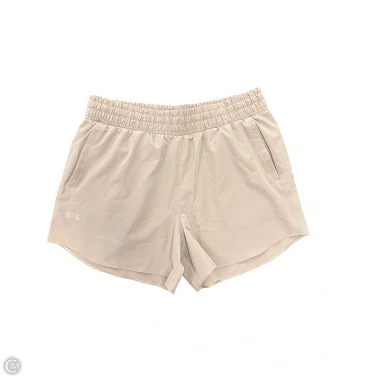 Athletic Shorts By Under Armour In Beige, Size: Xl