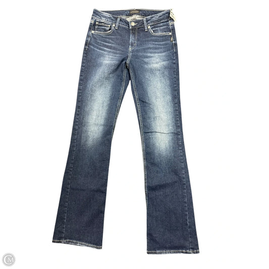Jeans Boot Cut By Silver In Blue Denim, Size: 8