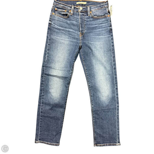 Jeans Straight By Levis In Blue Denim, Size: 6