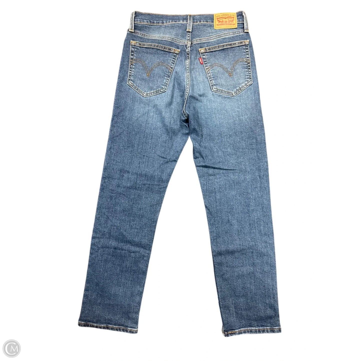 Jeans Straight By Levis In Blue Denim, Size: 6