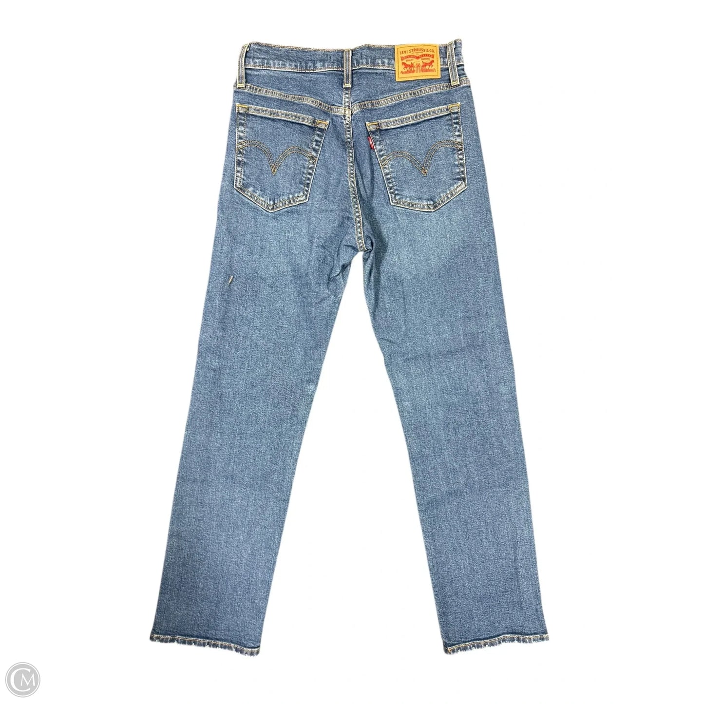 Jeans Straight By Levis In Blue Denim, Size: 6