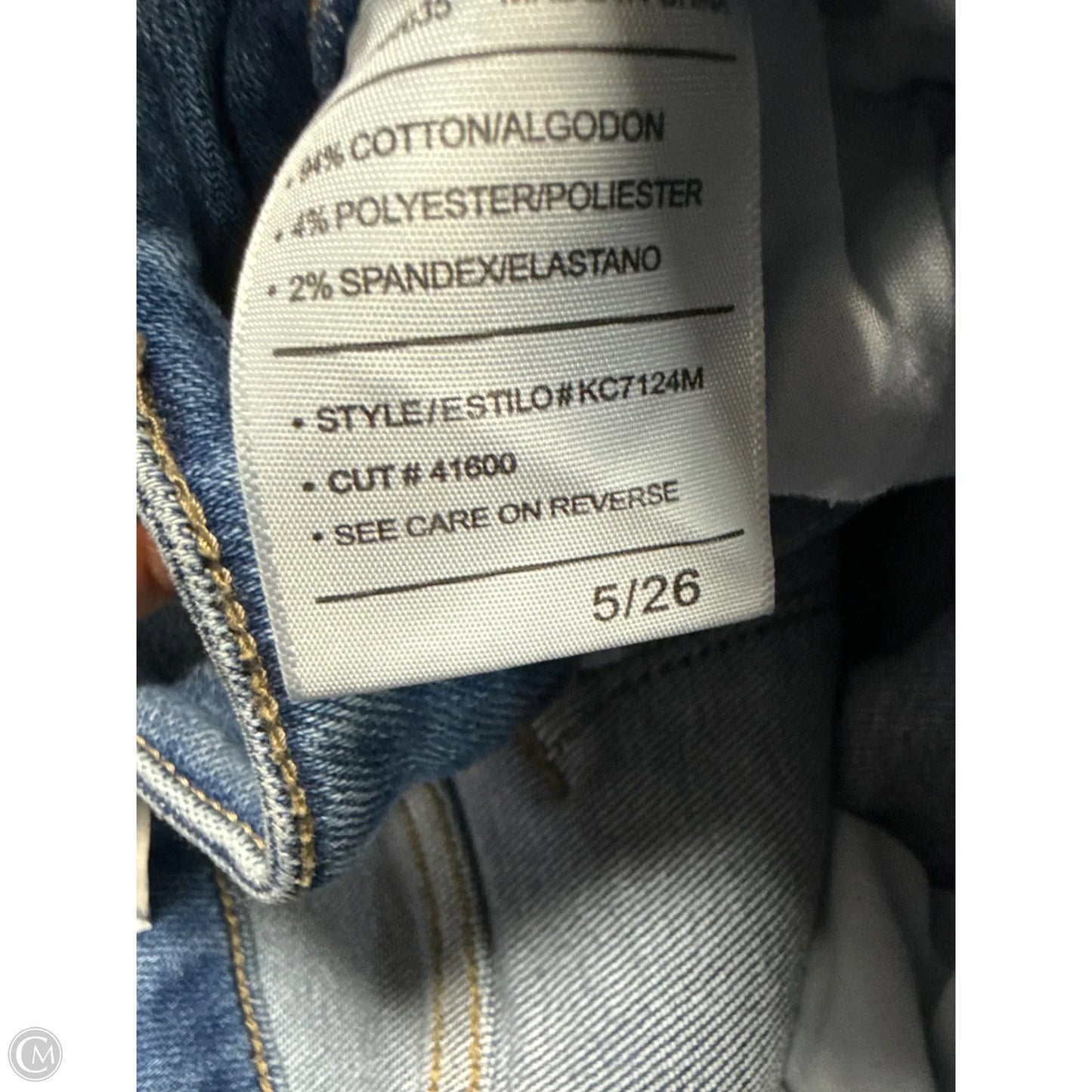 Jeans Flared By Kancan In Blue Denim, Size: 2