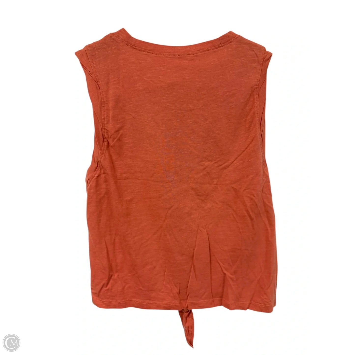 Top Sleeveless By Double Zero In Orange, Size: M