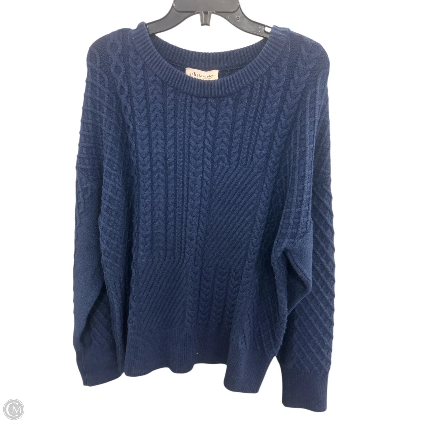 Sweater By Philosophy In Navy, Size: Xl