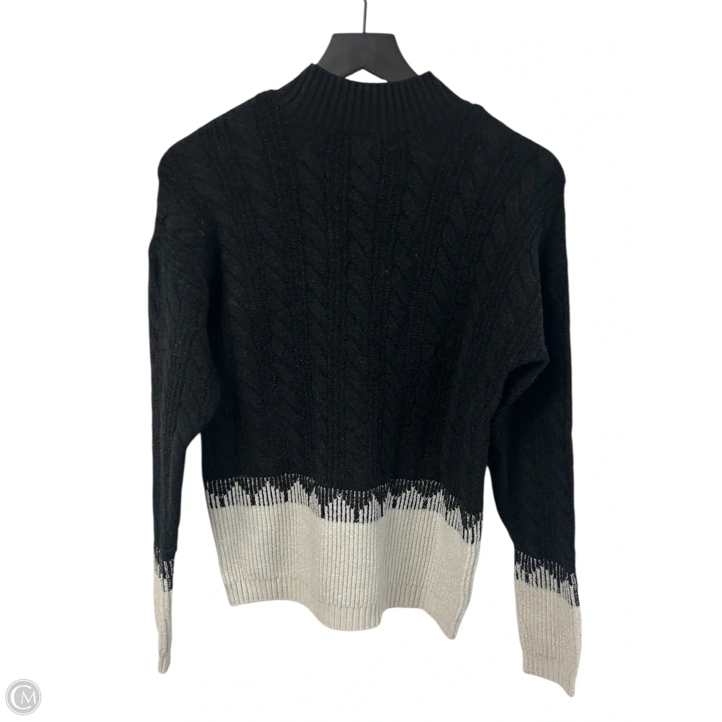 Sweater By Liz Claiborne In Black & White, Size: S