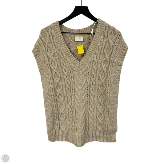 Vest Sweater By Allie Rose In Cream, Size: S