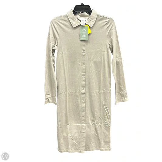 Dress Casual Midi By H&m In Tan, Size: Xs